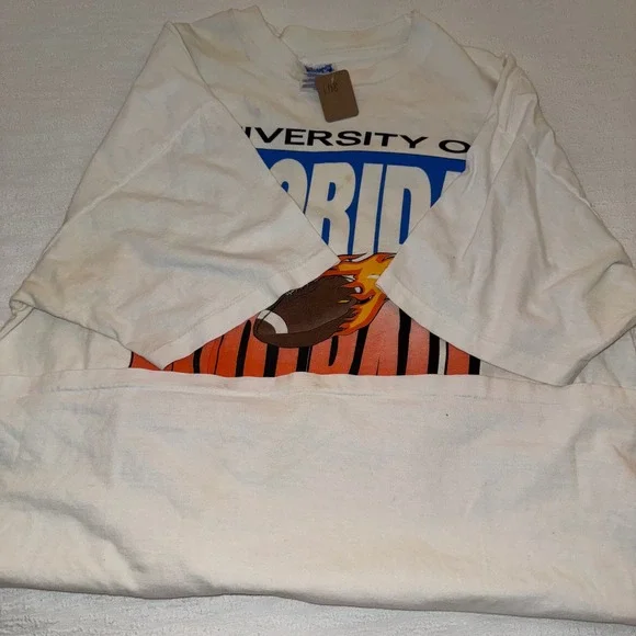 University of Florida Gators‎ Football TShirt Mens XLarge Hanes Beefy Tee vtg
